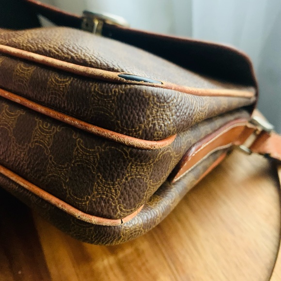 Vintage CELINE Triomphe Macadam Mini Shoulder Bag - Picture 9 of 14